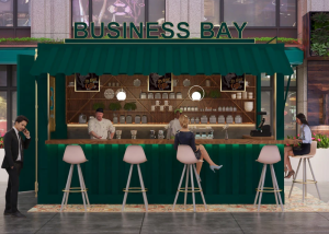 outdoor coffee kiosk