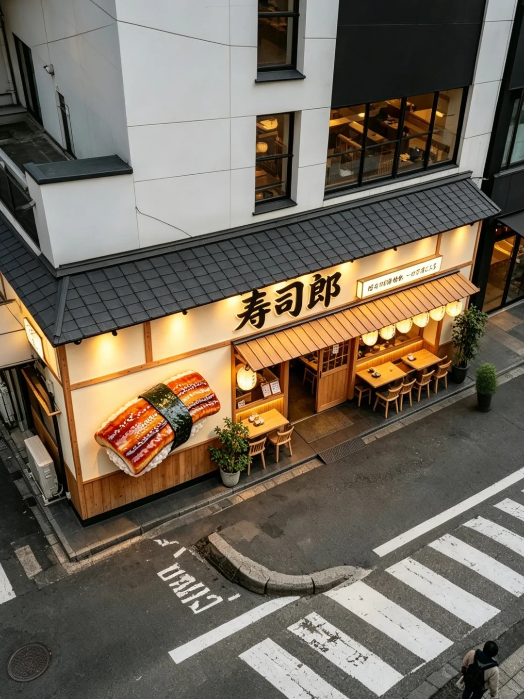 Giant Eel Sushi FRP Wall Sculpture for Japanese Restaurant Facade Sign Decoration - Image 3