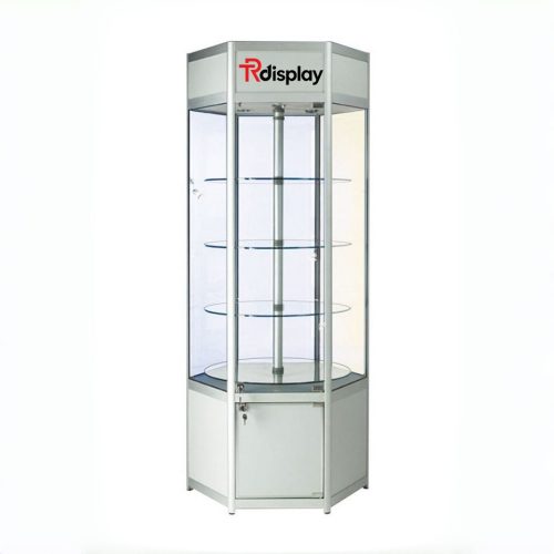 hexagon aluminium showcase