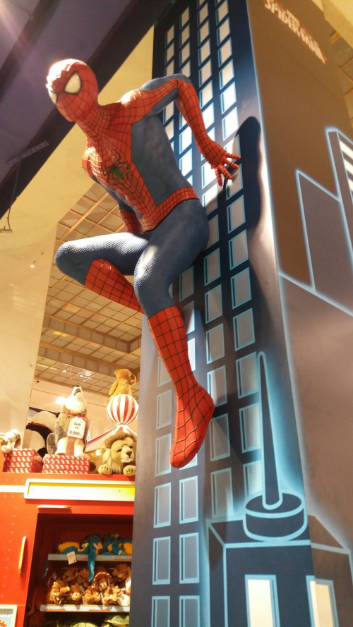 Spider-Man sculpture