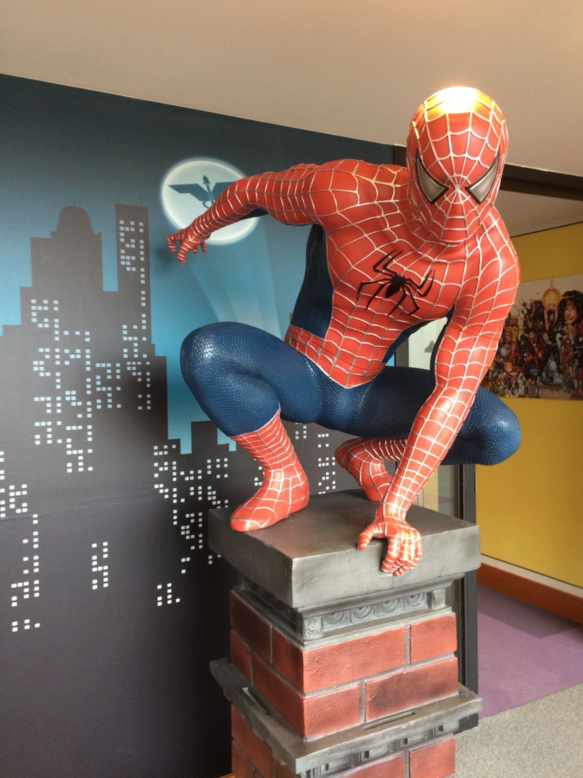 spiderman statue