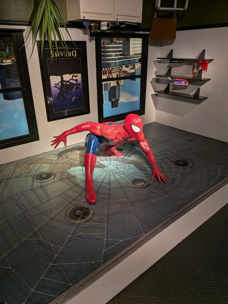 Spider-Man sculpture