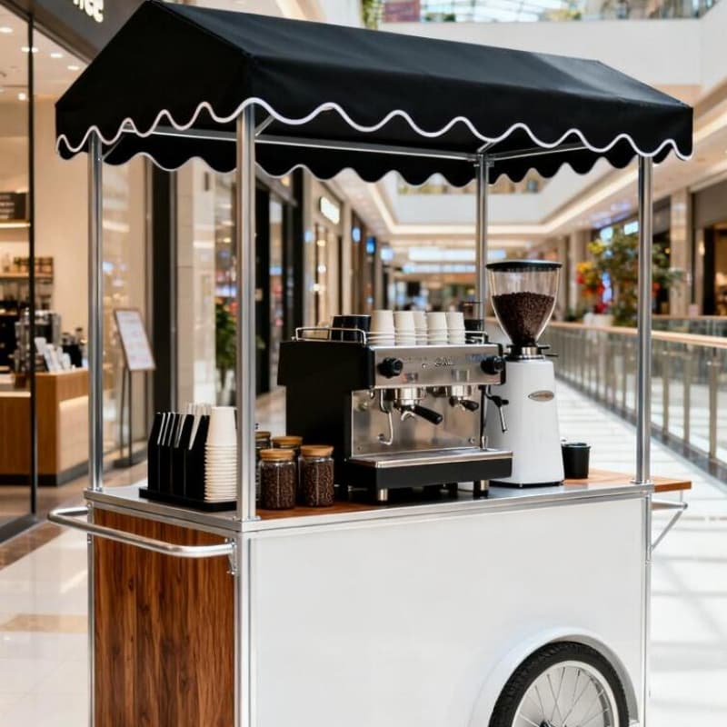 custom coffee cart