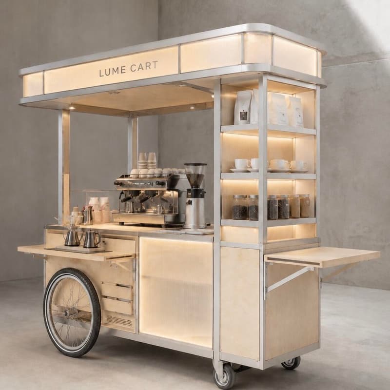 outdoor coffee cart