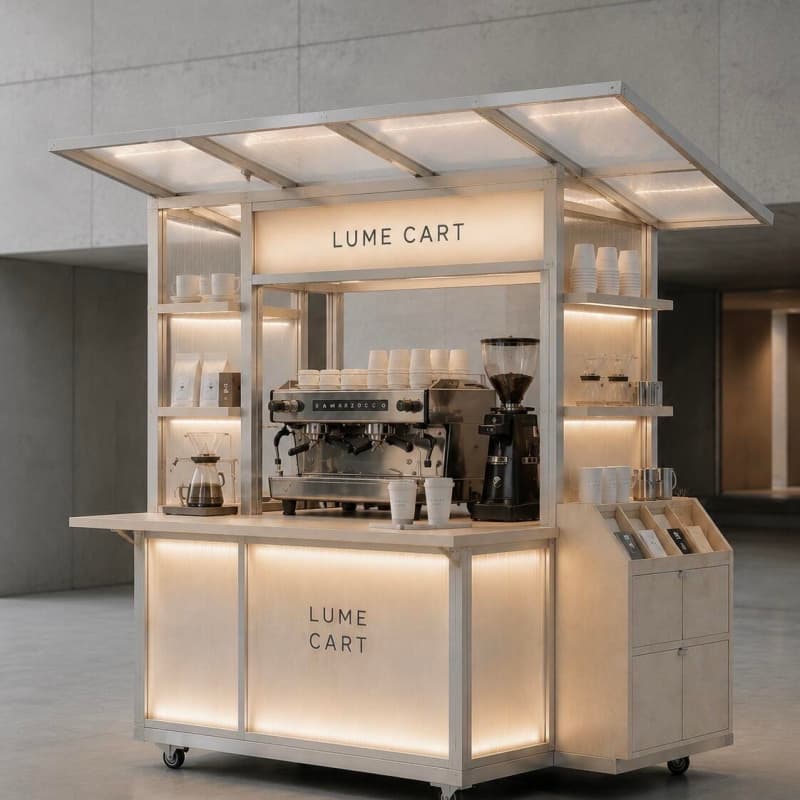 outdoor coffee cart