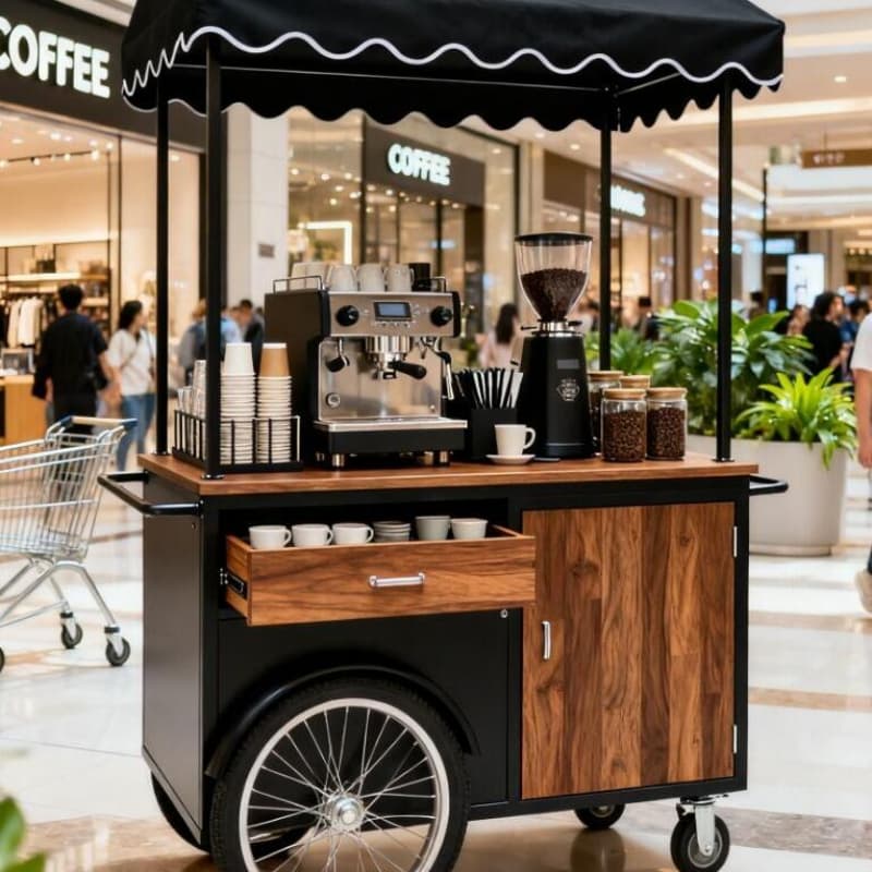 mobile coffee cart