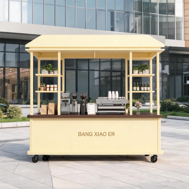 custom coffee cart