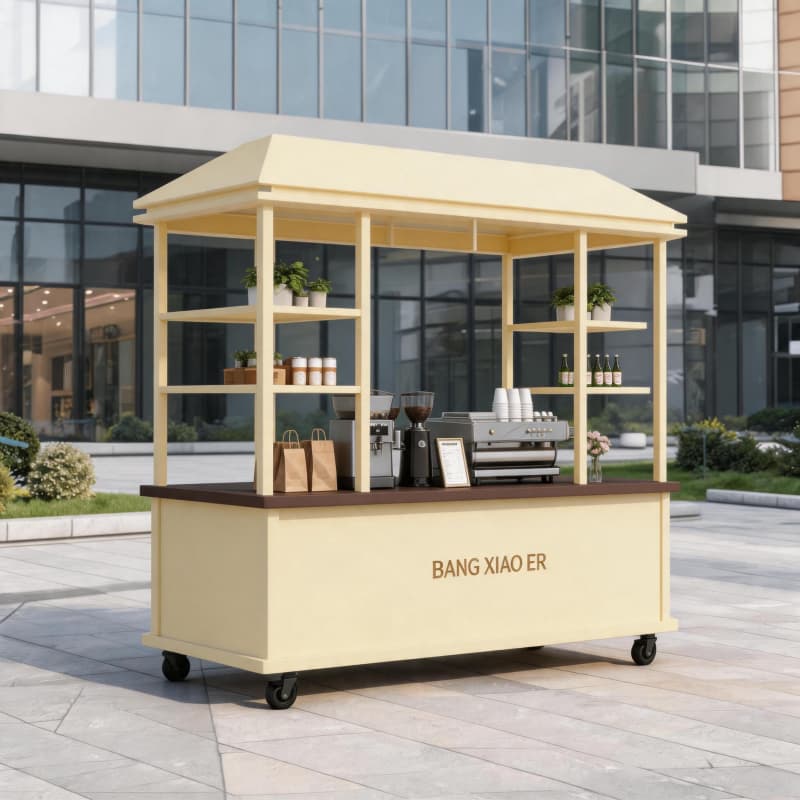 custom coffee cart