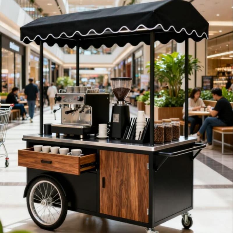 mobile coffee cart