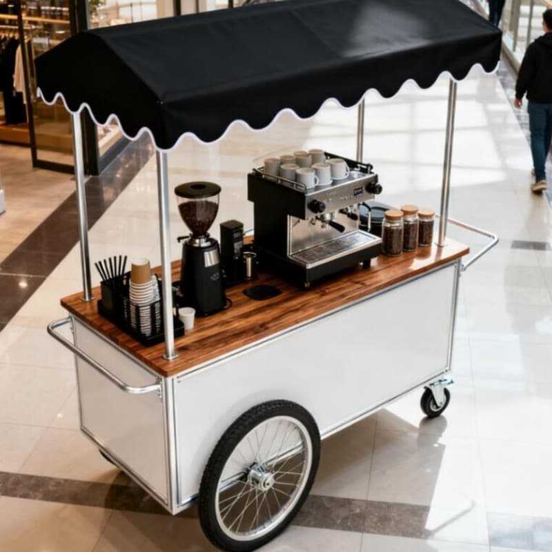 custom coffee cart
