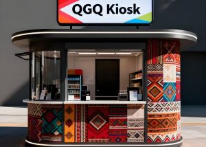 Custom outdoor food kiosk