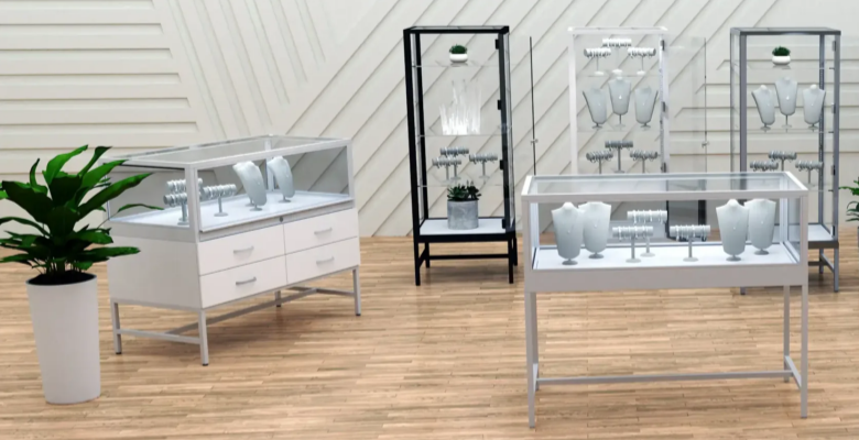 Retailstore casese retail shop glass counters and showcases