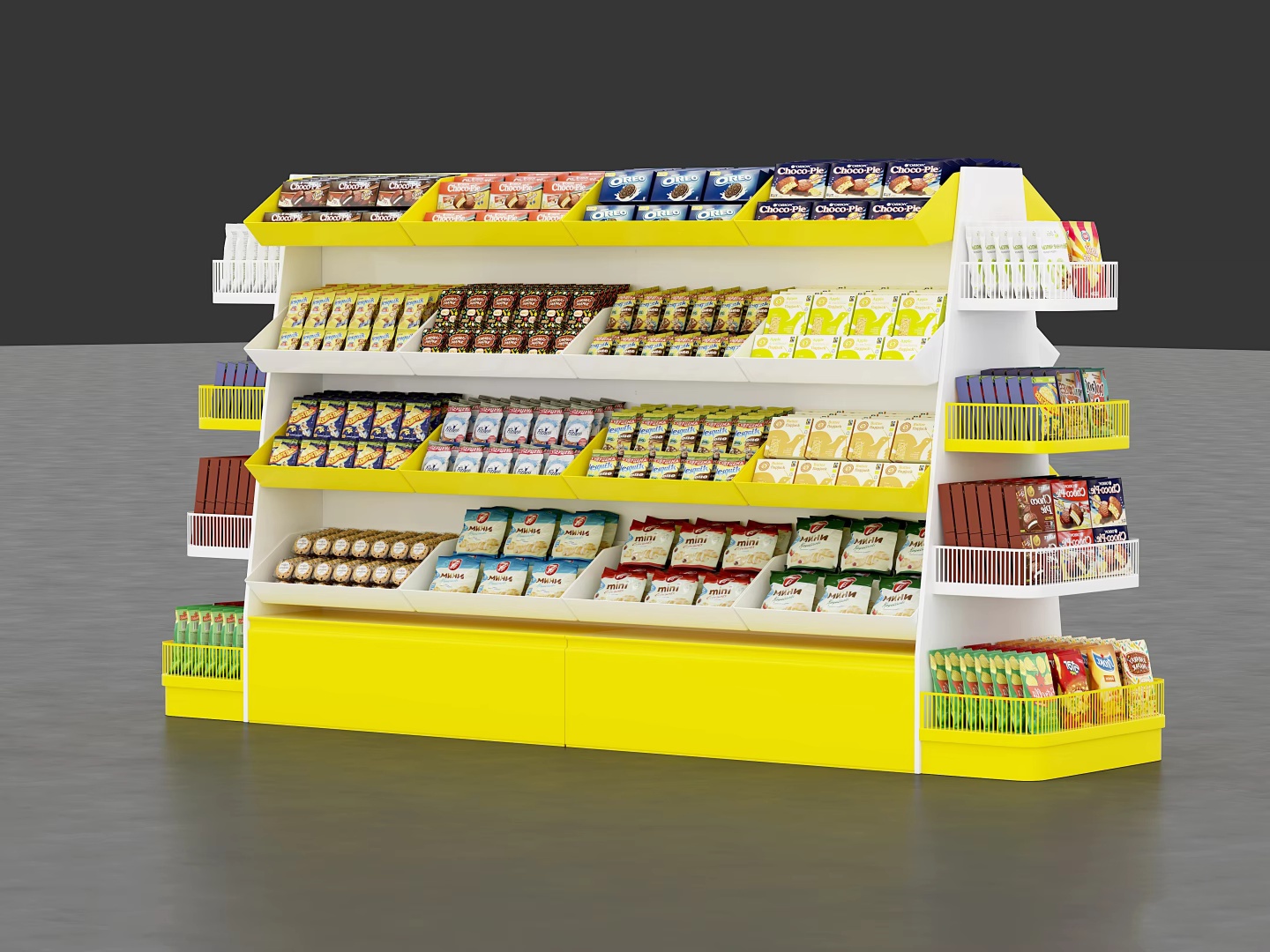 yellow candy display