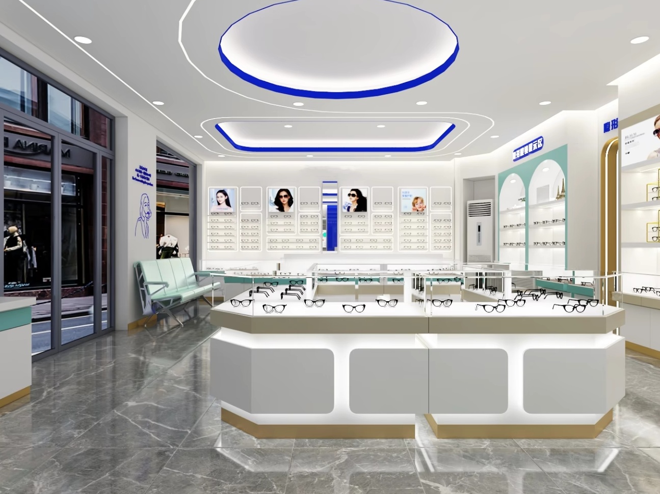 luxury eyewear display