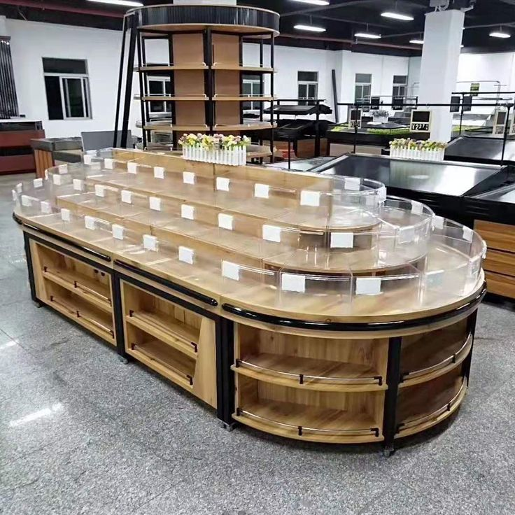 Bulk Food Display Island Counter