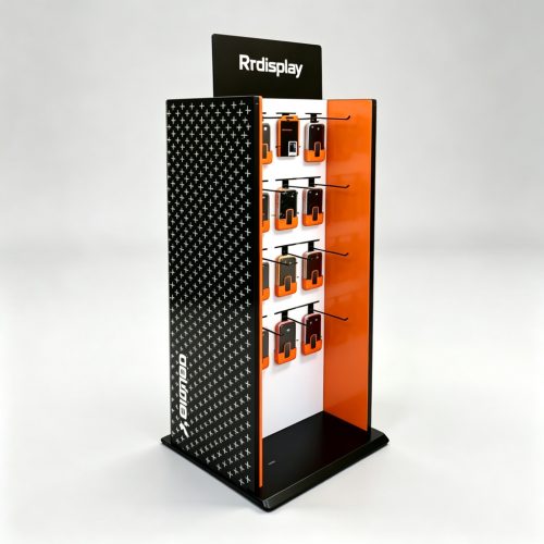 Side view acrylic phone case display stand