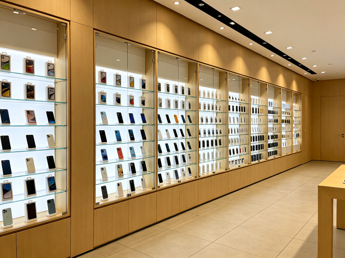 phone shop wall cabinet