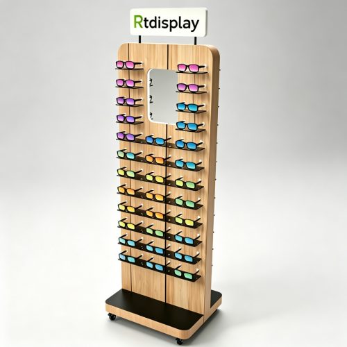 Double-sided gradient eyewear stand left side