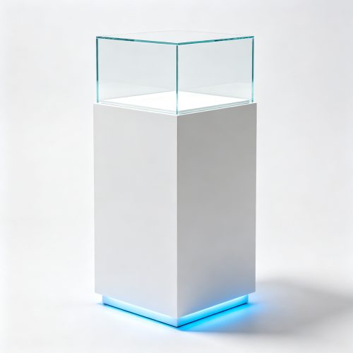Pedestal stand side view