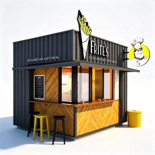 Fries kiosk left side