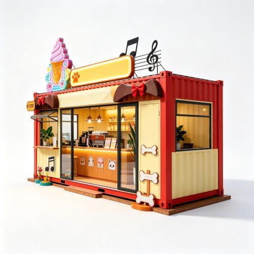 Ice cream kiosk right side