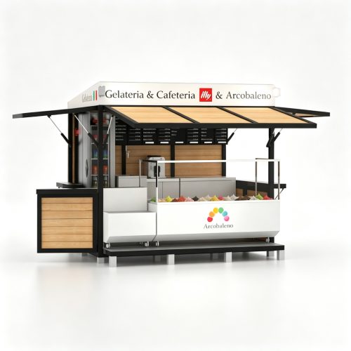 Gelato cart front view