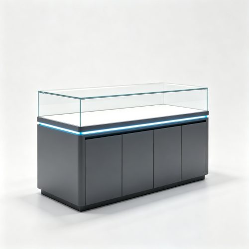 Grey LED counter left side