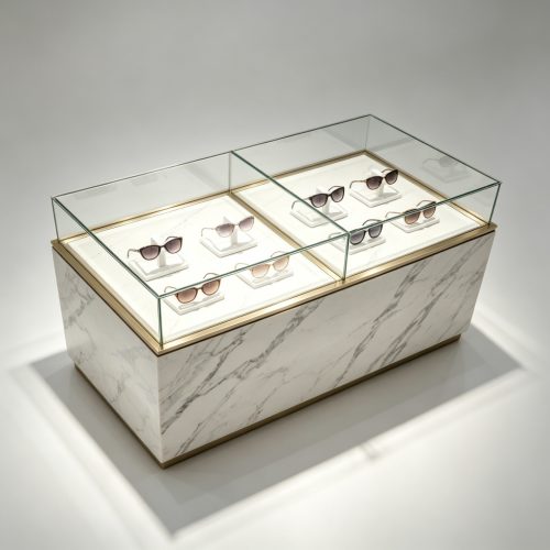 Marble optical showcase left side
