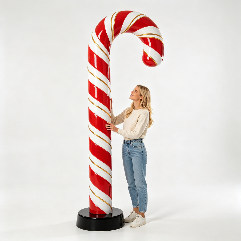 12ft candy cane front view
