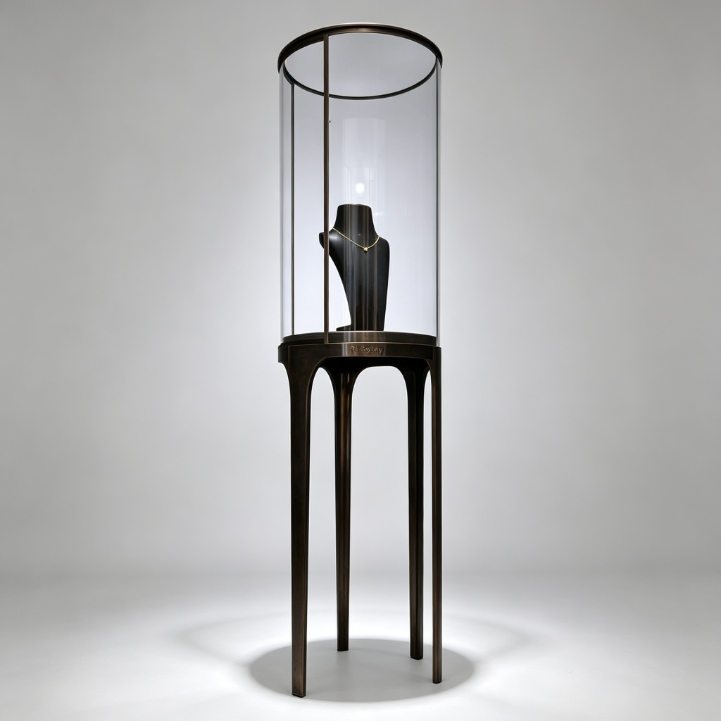 Dark bronze jewelry tower front