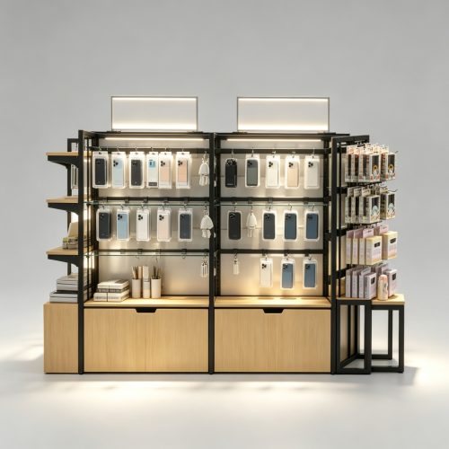 Front view modular island display