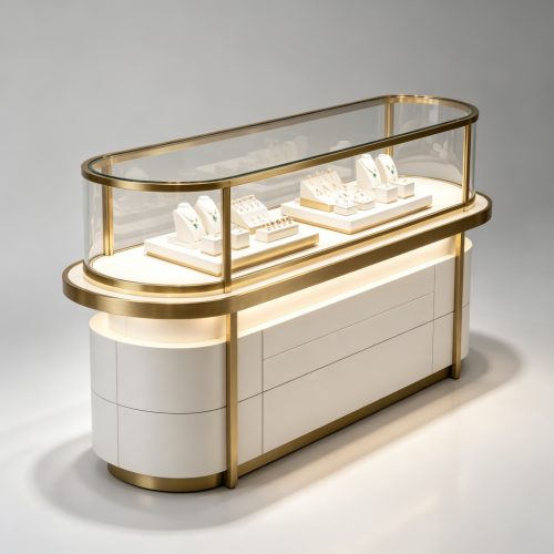 Jewelry display counter right view