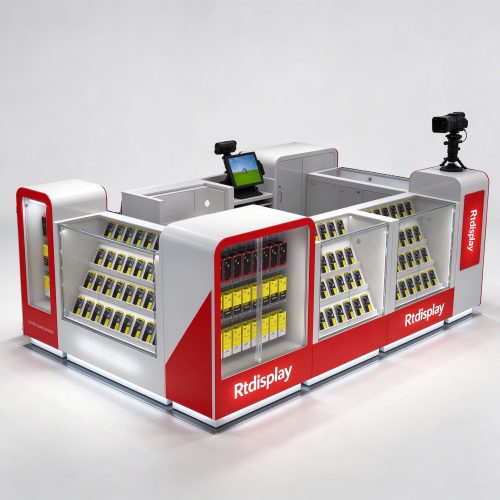 Repair kiosk right angle view