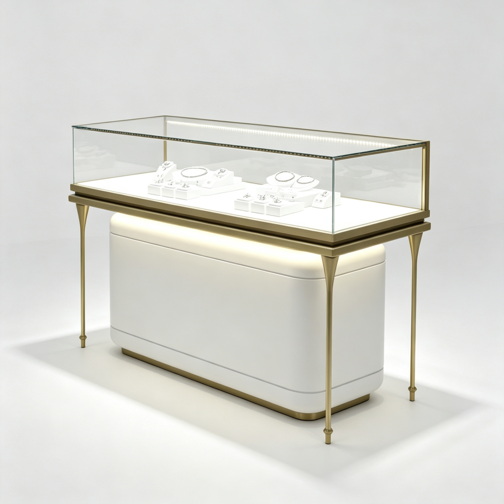 Jewelry counter right 45 degree view