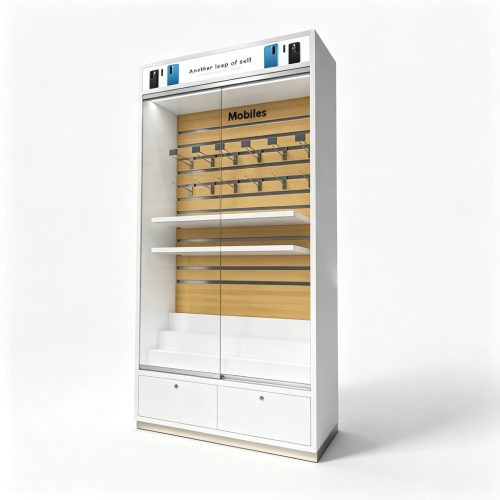 Left angle glass cabinet