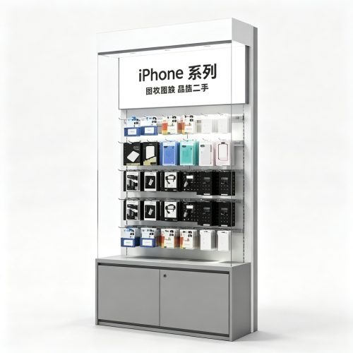 Wall display rack front