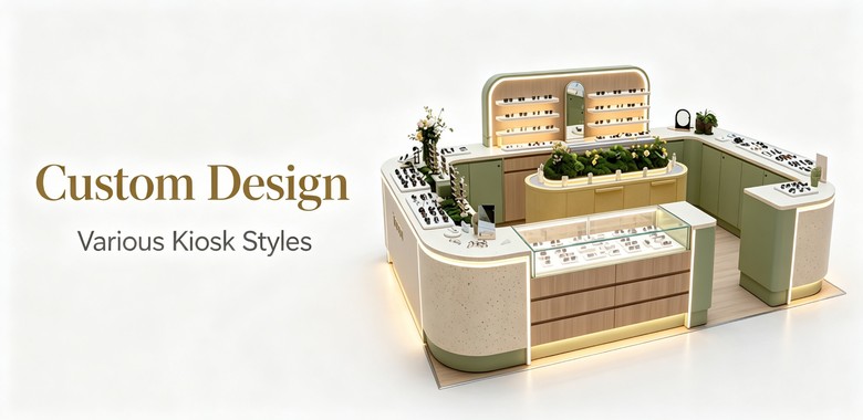 Sunglasses kiosk custom design and styles