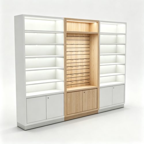 Triple cabinet oak middle