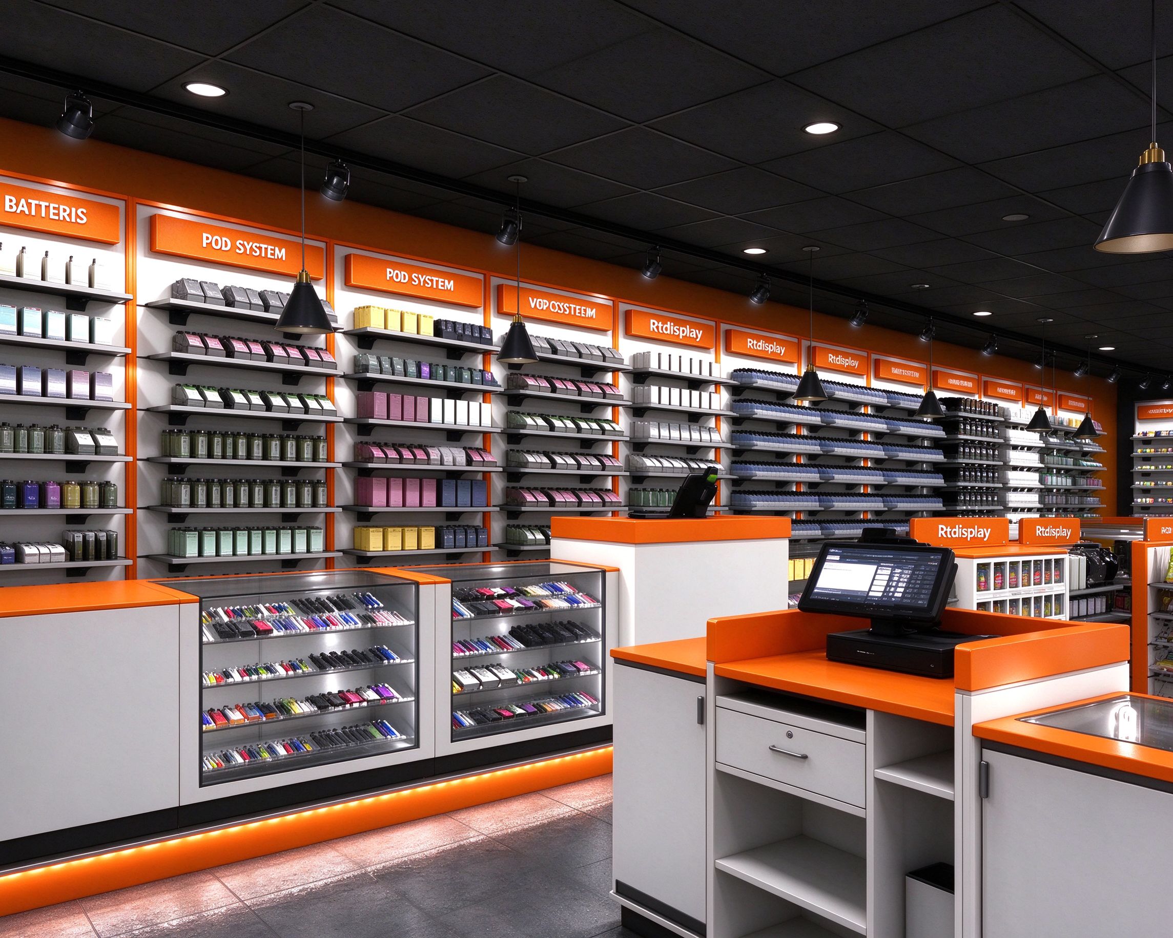 wall display shelves