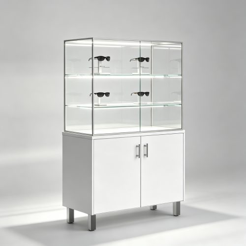 Optical glass showcase left side