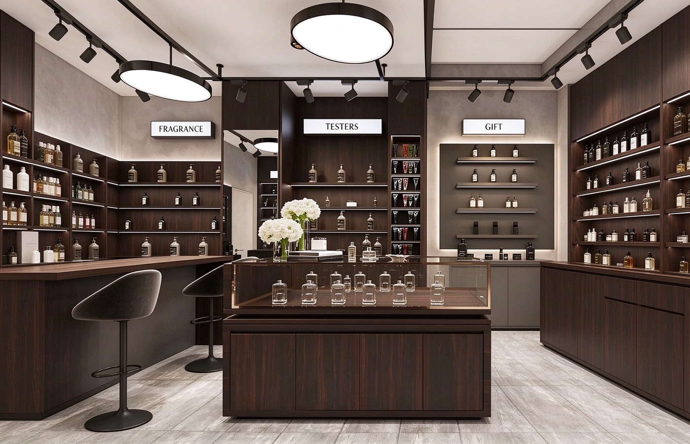 Fragrance tester counter