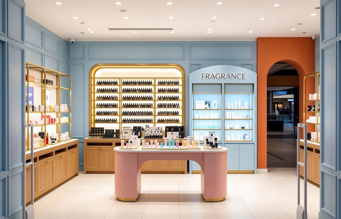 Orange arch fragrance zone