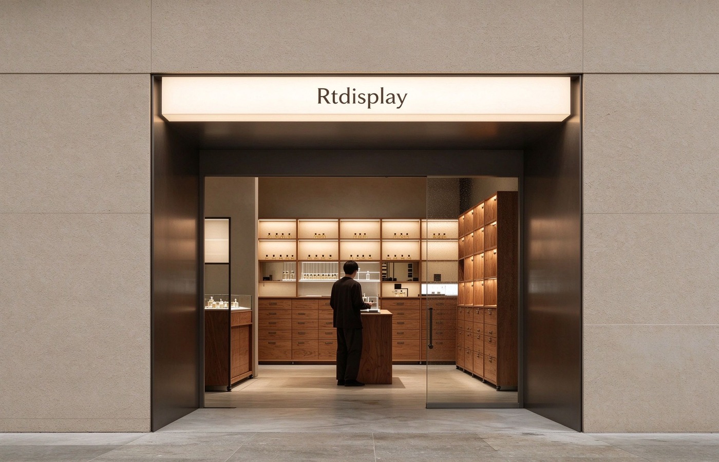 Rtdisplay fragrance store entrance