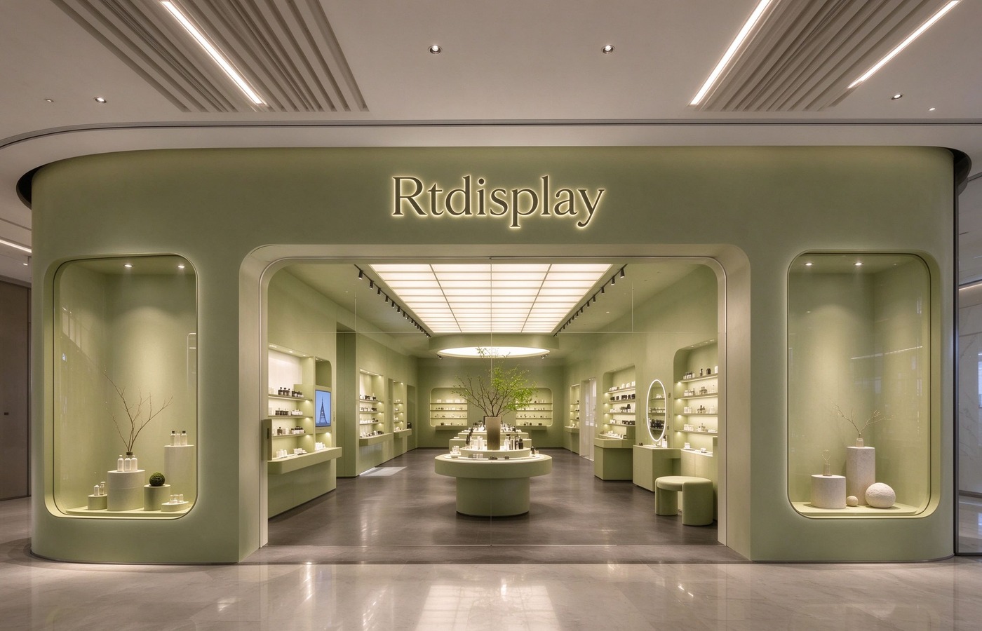 Perfume kiosk display