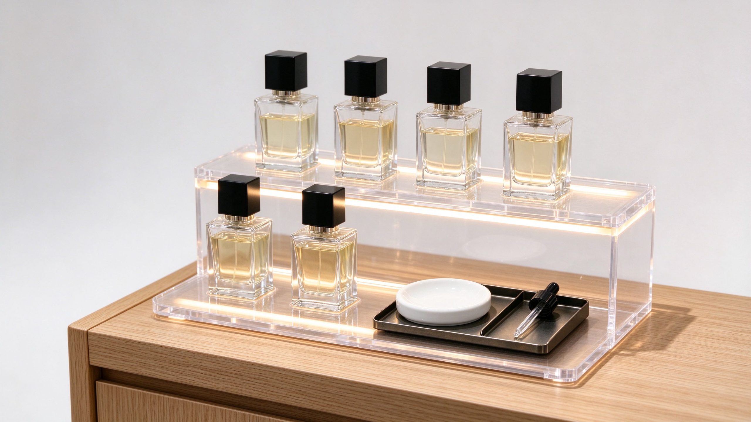 Acrylic tester riser