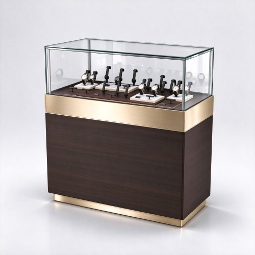 Dark walnut watch counter right 45, full gold ring