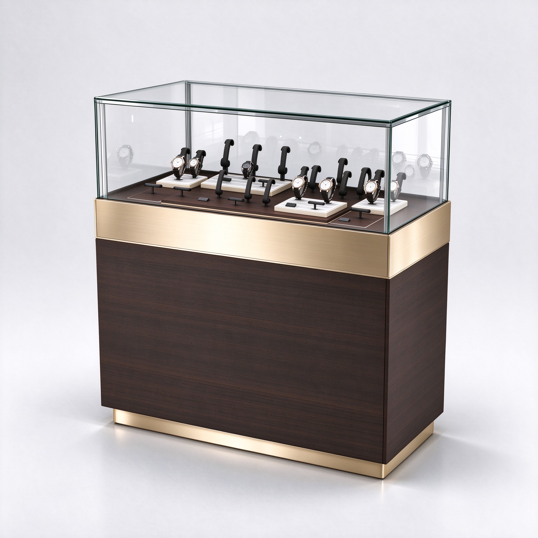 Dark walnut watch counter right 45, full gold ring