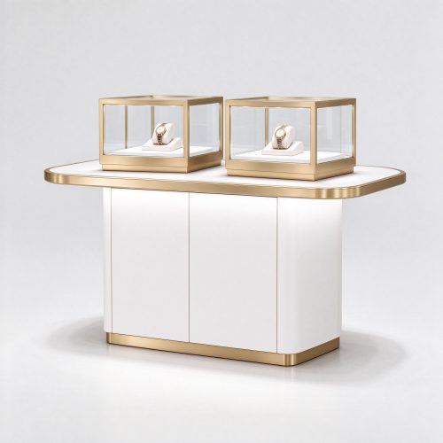 White gold watch island right 45 view