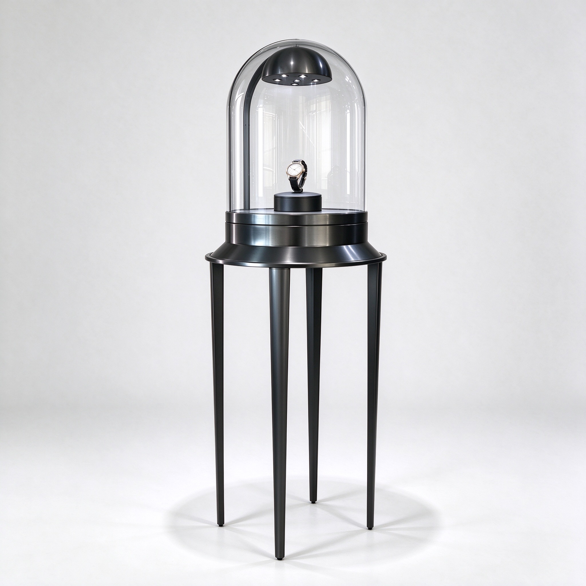 Black dome watch tower right 45 view