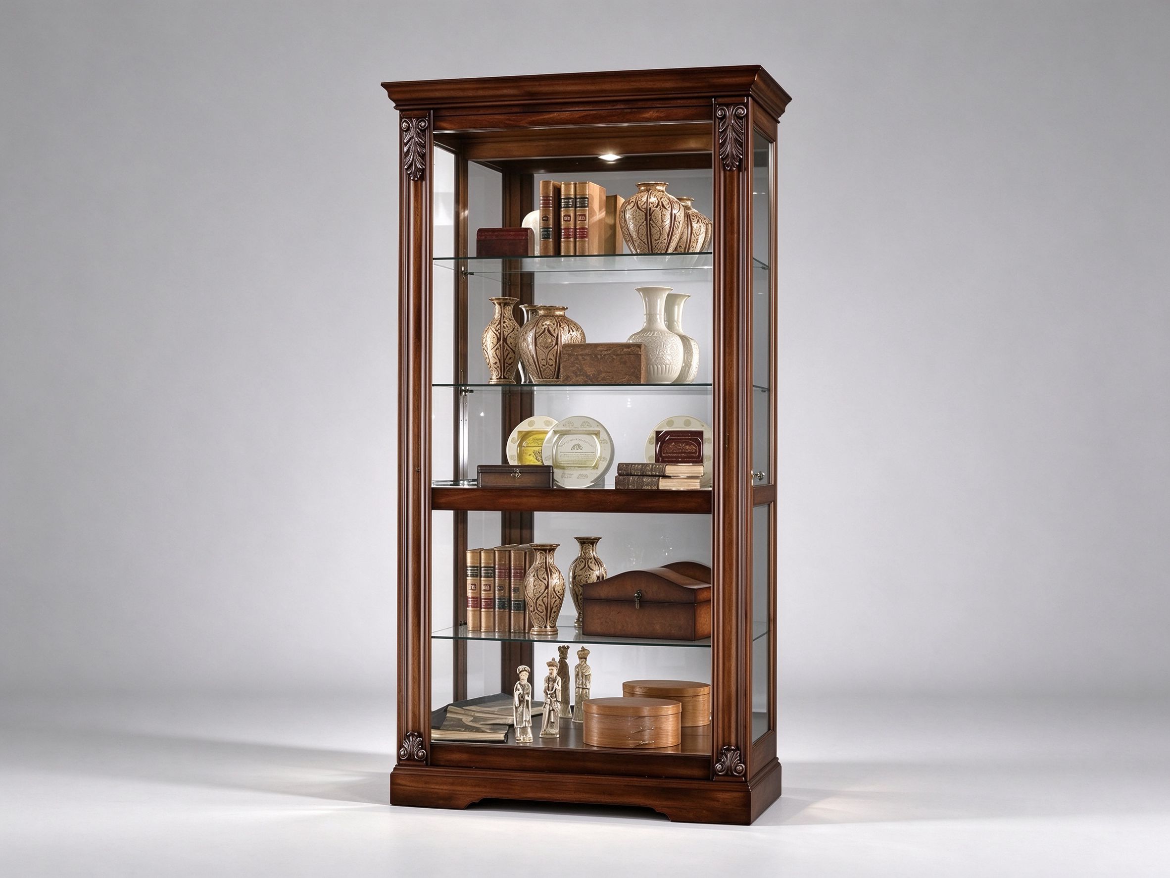 black gloss curio cabinet